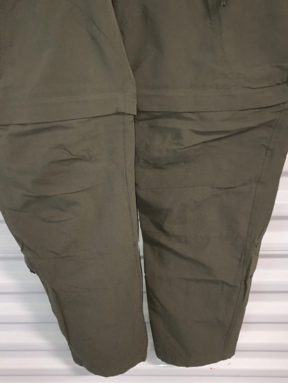 The North Face Exploration convertible zip off tapered utility trousers khaki